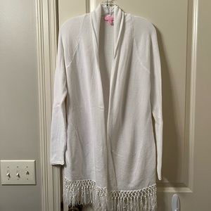 Lilly Pulitzer Tatum Long Fringe Hem Cardigan